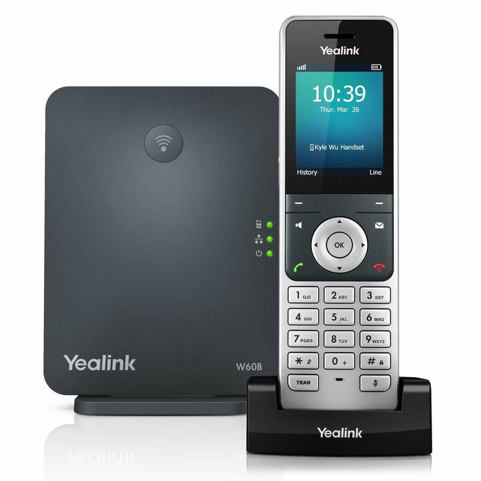 Yealink W60P Wireless DECT VoIP Phone and Base Station Device - Free 2Day Shipping