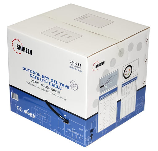 Shireen DC-2030 CAT6 1000ft Cable, Outdoor Dry Gel Tape UTP