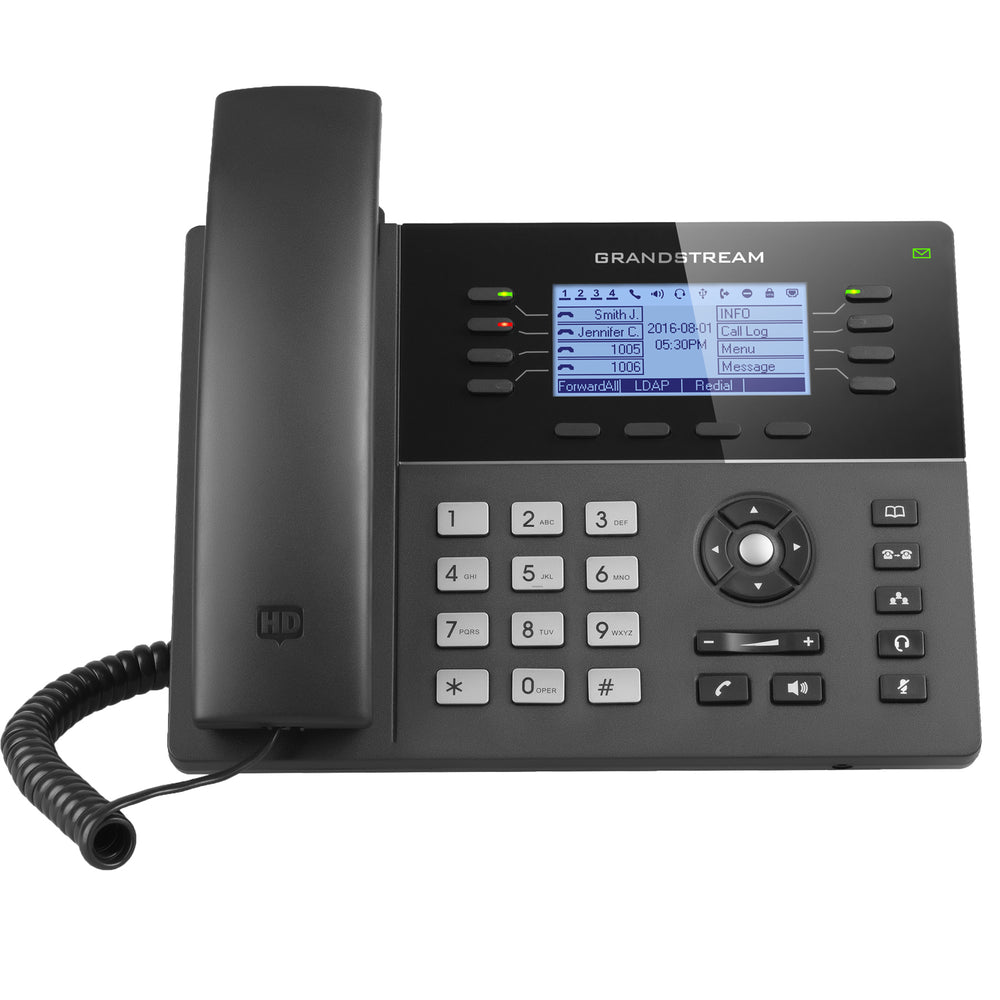 Grandstream GXP1780 Mid-Range IP Phone, VoIP Phone with PoE, 8 Lines - We Love tec