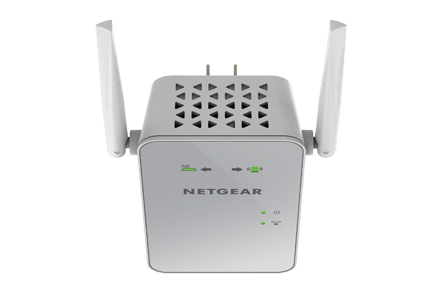 NETGEAR Dual-band WiFi Mesh Extender, 1.2Gbps, Wall-plug, External Antenna (EX6150)