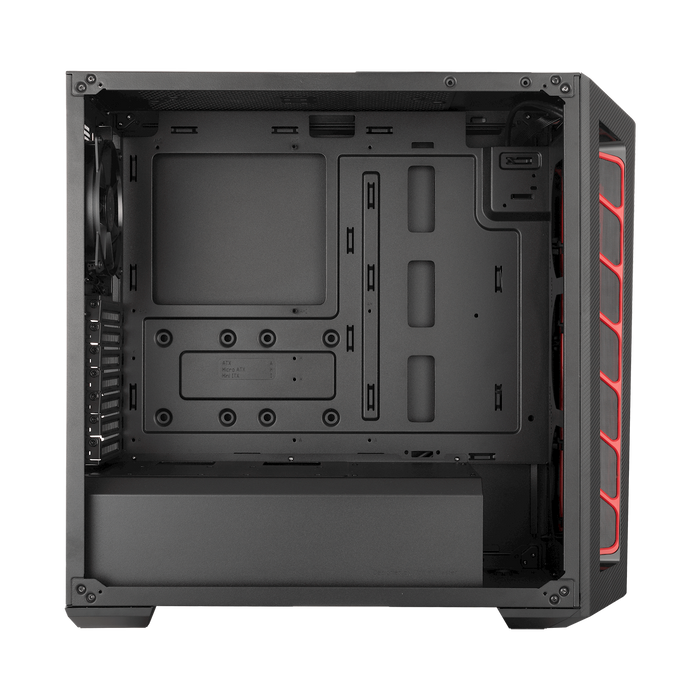 Cooler Master (CA_MCB-B510L-KANN-S00) Masterbox MB510L, Mid-Tower Red Carbon Texture Full Window - We Love tec