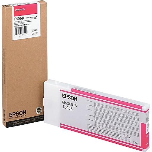 EPSON T606B00 Magenta UltraChrome K3 Ink Cartridge for Stylus Pro 4800, 220ml - We Love tec