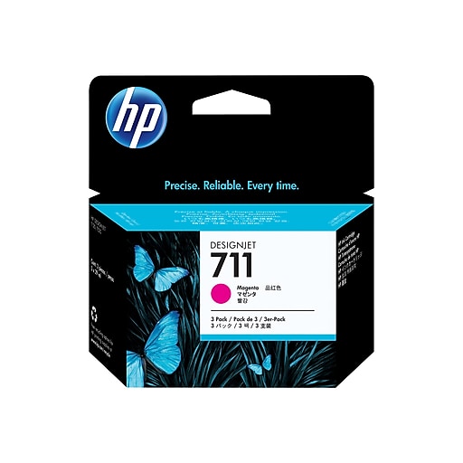 HP 711 Magenta Ink Cartridges 29-ml 3-Pack (CZ135A) - We Love tec